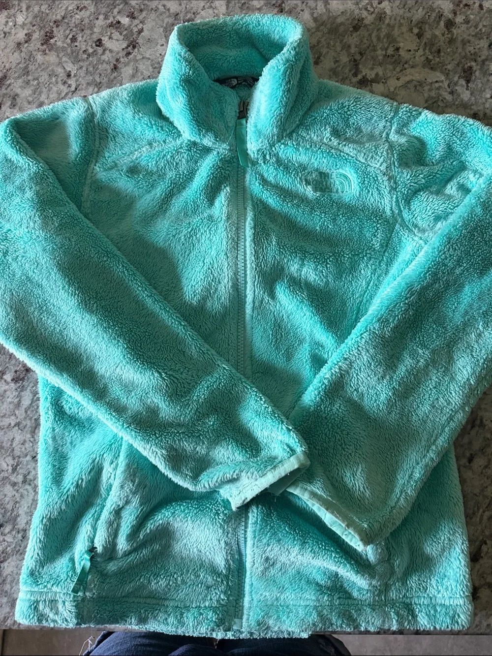The North Face Kids' Plush Fleece Jacket - Aqua Blue